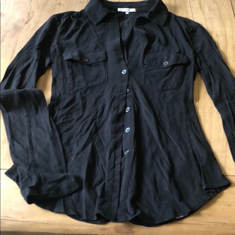 Black cotton blouse